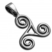 Celtic Triskele Triple Spiral Pendant, pn95